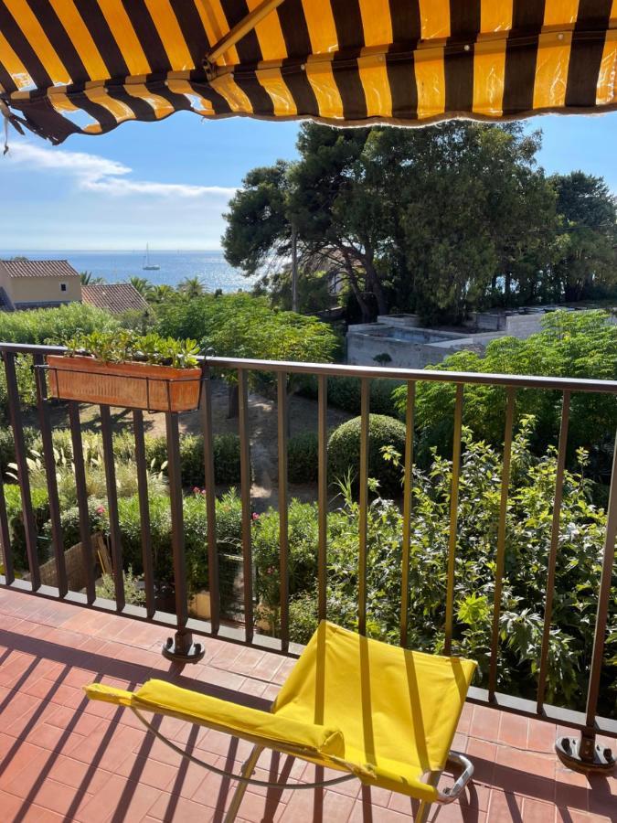 Appartement Cosy Vue Mer A 50 M De La Plage - Refait A Neuf Et Climatise Le Pradet Exterior photo